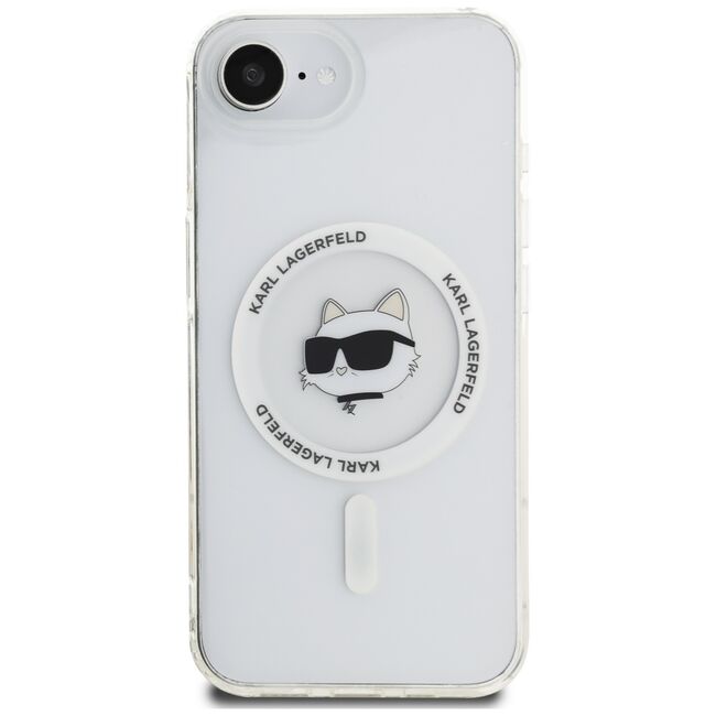 Husa premium pentru  iPhone 16e Karl Lagerfeld compatibila Magsafe - Clear