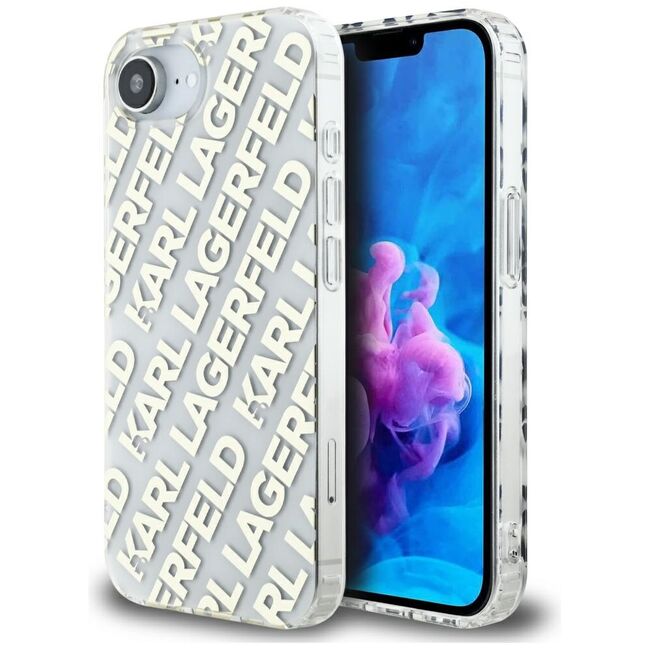 Husa premium pentru  iPhone 16e Karl Lagerfeld compatibila Magsafe - Gri