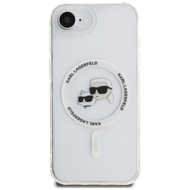 Husa premium pentru  iPhone 16e Karl Lagerfeld compatibila Magsafe - Ice