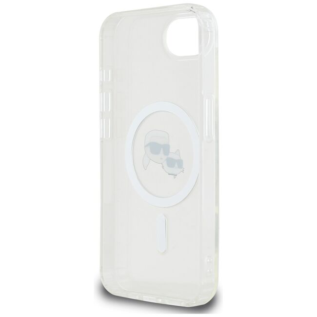 Husa premium pentru  iPhone 16e Karl Lagerfeld compatibila Magsafe - Ice