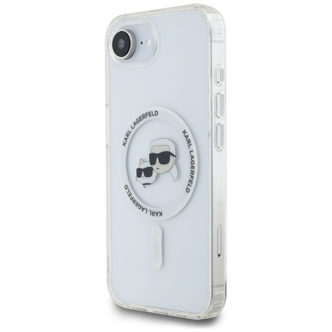 Husa premium pentru  iPhone 16e Karl Lagerfeld compatibila Magsafe - Ice