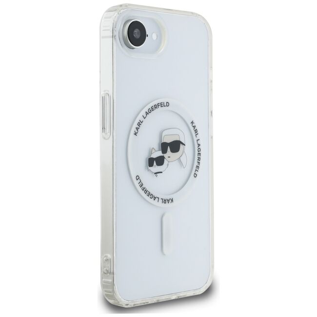 Husa premium pentru  iPhone 16e Karl Lagerfeld compatibila Magsafe - Ice