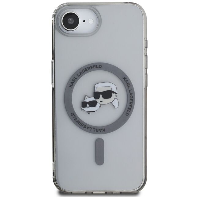 Husa premium pentru  iPhone 16e Karl Lagerfeld compatibila Magsafe - Transparent mat