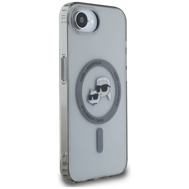 Husa premium pentru  iPhone 16e Karl Lagerfeld compatibila Magsafe - Transparent mat