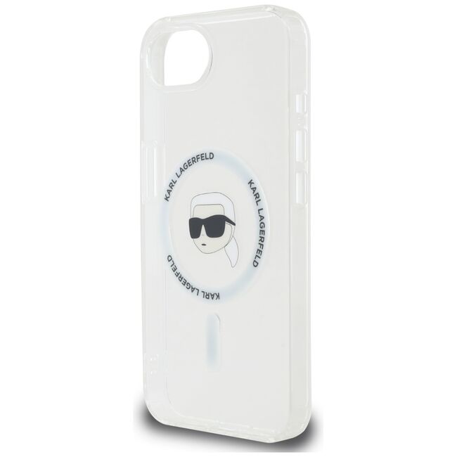 Husa premium pentru  iPhone 16e Karl Lagerfeld compatibila Magsafe - Transparent