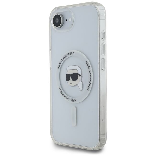 Husa premium pentru  iPhone 16e Karl Lagerfeld compatibila Magsafe - Transparent
