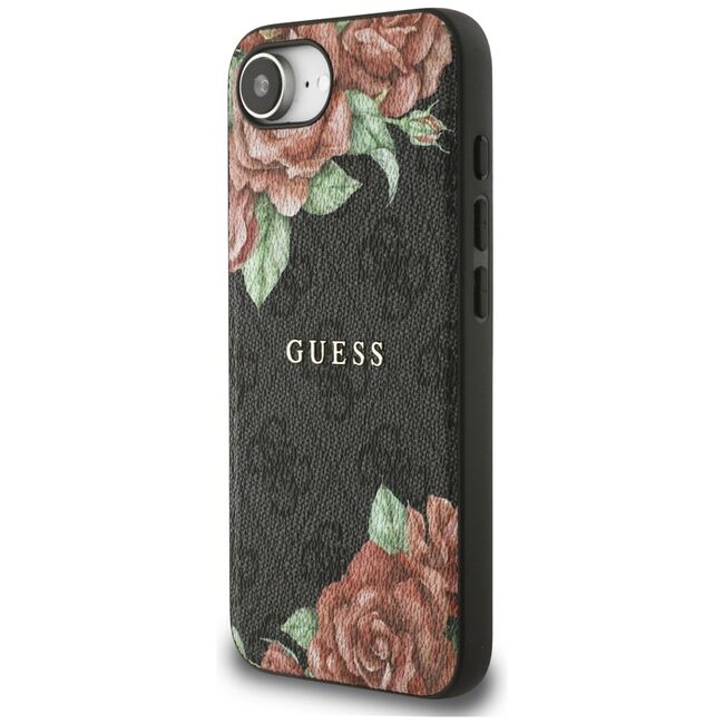 Husa premium pentru  iPhone 16e compatibila MagSafe Guess Luxury Series - Negru denim