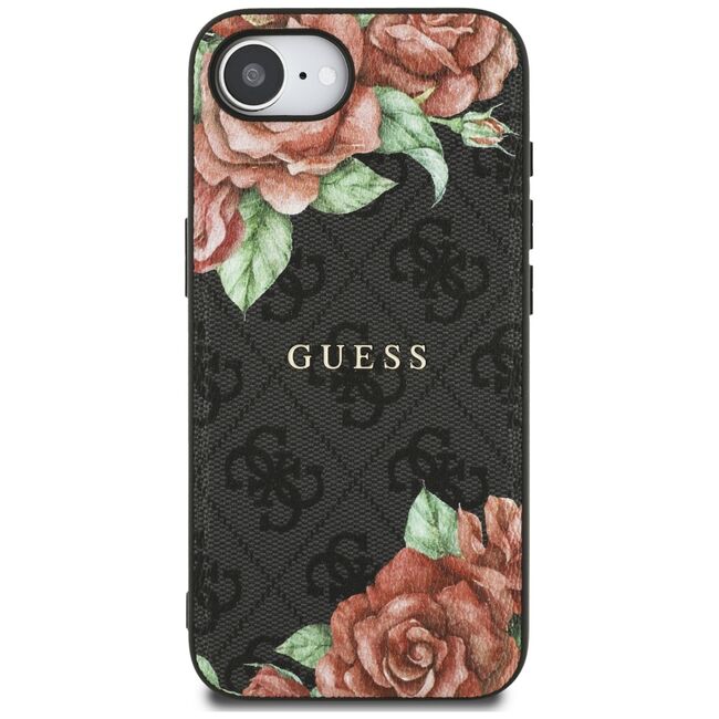 Husa premium pentru  iPhone 16e compatibila MagSafe Guess Luxury Series - Negru denim