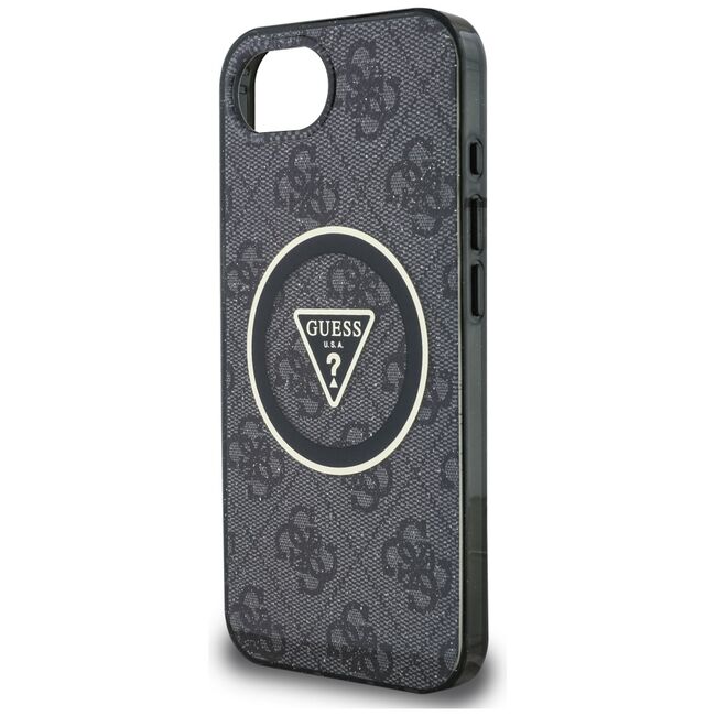 Husa premium pentru  iPhone 16e compatibila MagSafe Guess Luxury Series - Negru denim