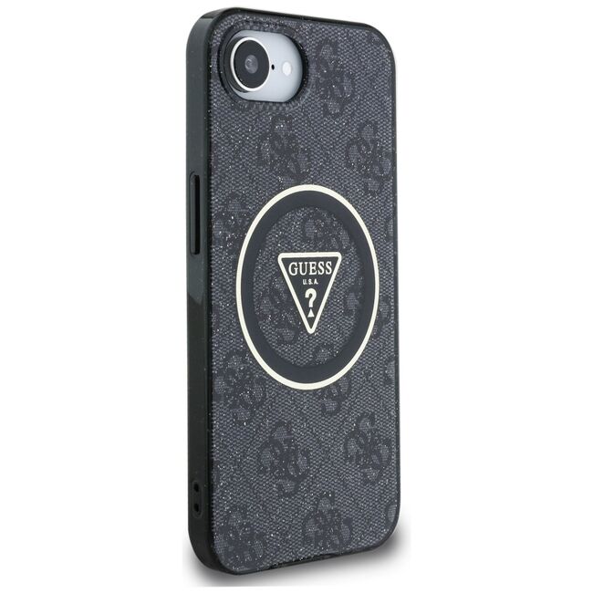 Husa premium pentru  iPhone 16e compatibila MagSafe Guess Luxury Series - Negru denim