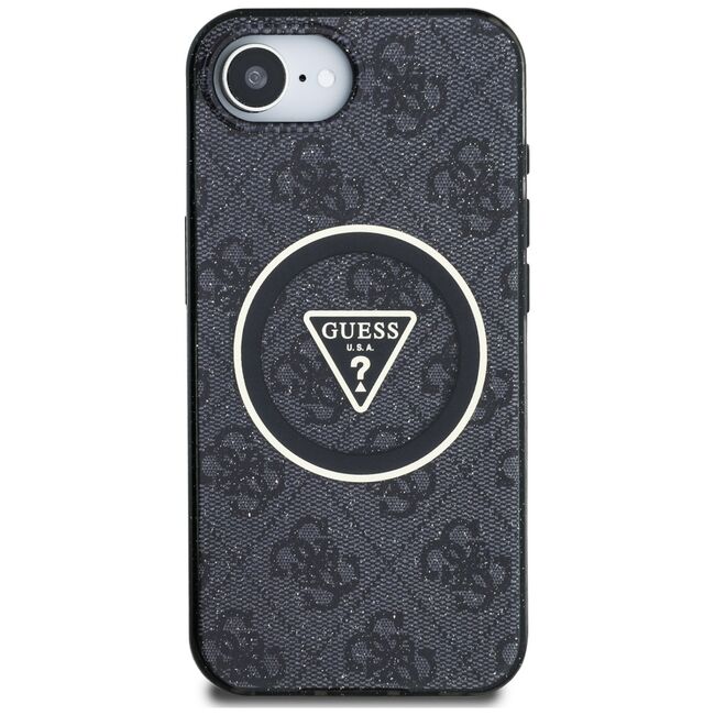 Husa premium pentru  iPhone 16e compatibila MagSafe Guess Luxury Series - Negru denim