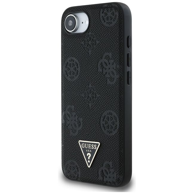 Husa premium pentru  iPhone 16e compatibila MagSafe Guess Luxury Series - Negru