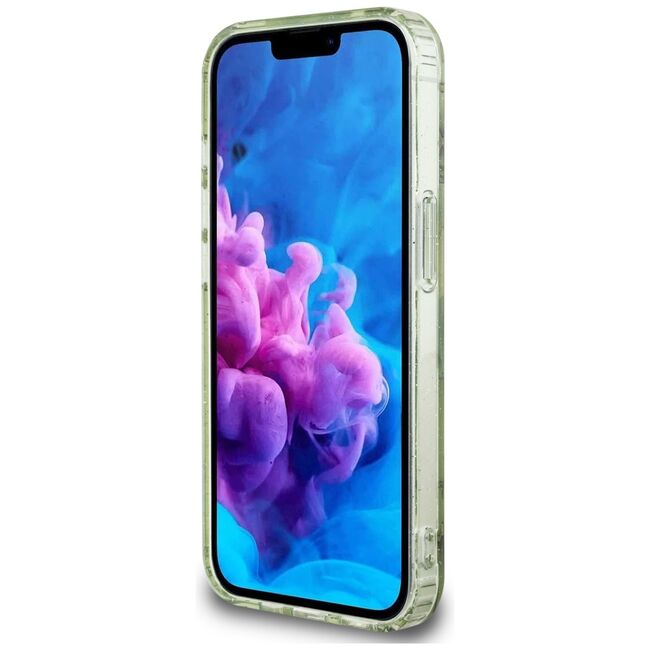 Husa premium pentru  iPhone 16e compatibila MagSafe Guess Luxury Series - Verde