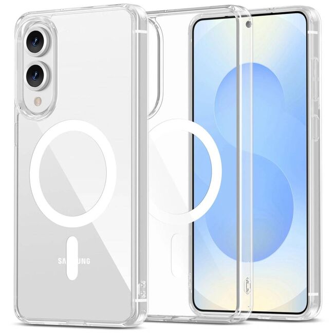 Huse pentru  Samsung Galaxy S25 Edge cu MagSafe Crystal Clear Back Series - Transparent