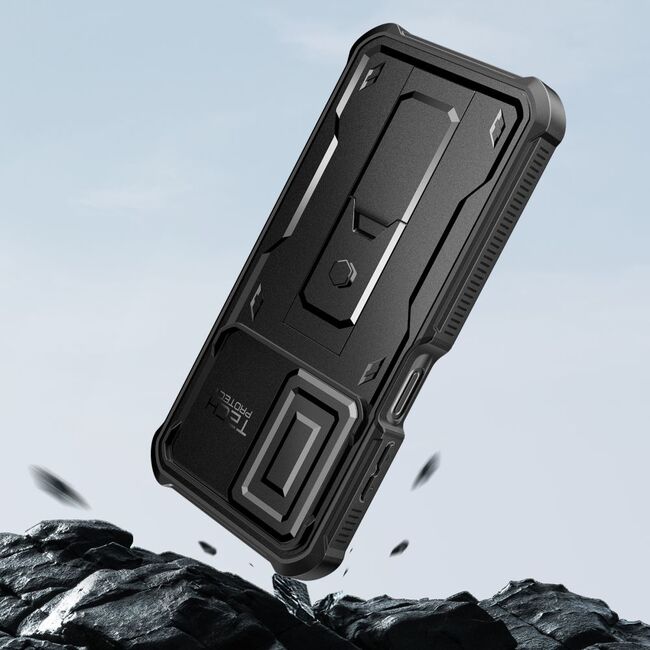 Pachet 360: Husa cu folie integrata Samsung Galaxy A26 KEVLAR PRO360 (fata spate), cu protectie lentile, negru