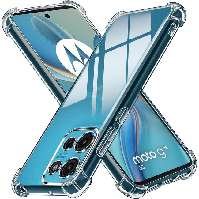 Husa pentru Moto G75 Slim Anti-Shock 1.5mm reinforced 4 corners, Transparent