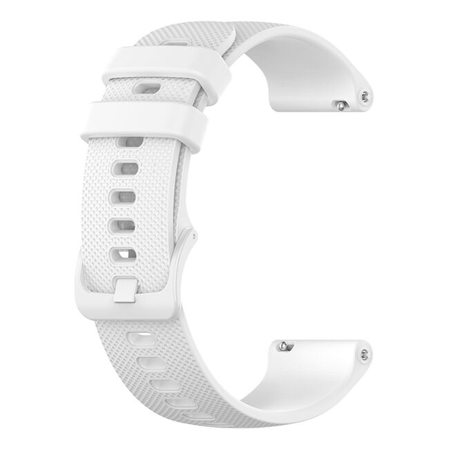Curea pentru Huawei Watch GT 4 (41mm)/ W1 / Honor Watch S1 / Garmin Venu 2S / Vivoactive 4S - Alb