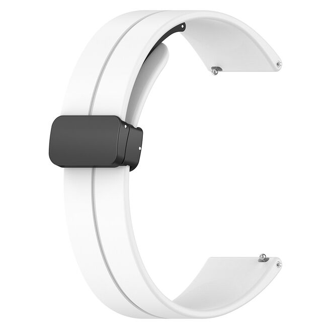 Curea pentru Huawei Watch GT 4 (41mm)/ W1 / Honor Watch S1 / Garmin Venu 2S / Vivoactive 4S - Alb
