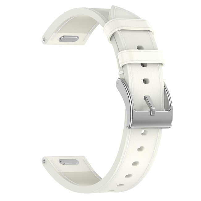 Curea pentru Huawei Watch GT 4 (41mm)/ W1 / Honor Watch S1 / Garmin Venu 2S / Vivoactive 4S - Alb
