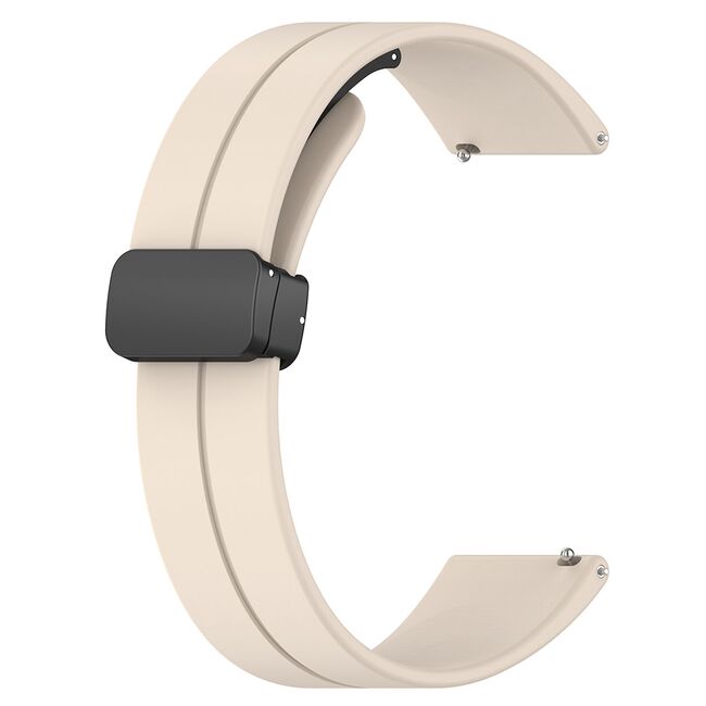Curea pentru Huawei Watch GT 4 (41mm)/ W1 / Honor Watch S1 / Garmin Venu 2S / Vivoactive 4S - Bej