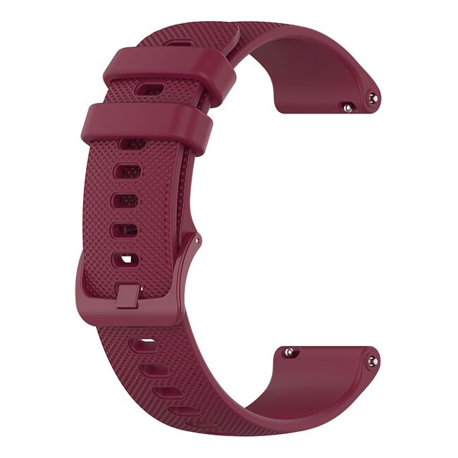 Curea pentru Huawei Watch GT 4 (41mm)/ W1 / Honor Watch S1 / Garmin Venu 2S / Vivoactive 4S - Burgundy
