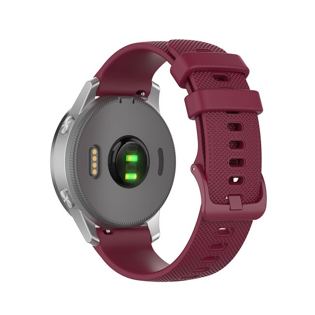 Curea pentru Huawei Watch GT 4 (41mm)/ W1 / Honor Watch S1 / Garmin Venu 2S / Vivoactive 4S - Burgundy