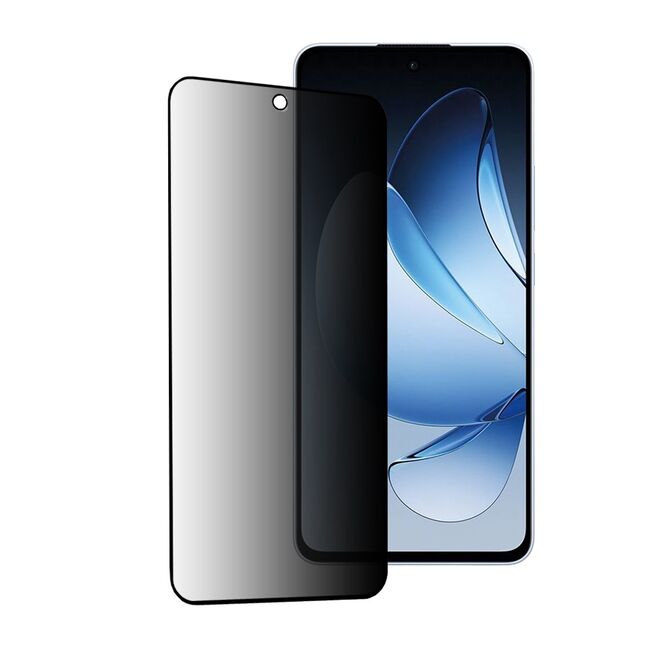Folie sticla pentru  Oppo Reno 13 111D Privacy Full Glue, negru