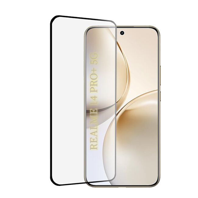 Folie sticla pentru  Realme 14 Pro+ Plus 111d Full Cover / Full Glue tempered glass - clear