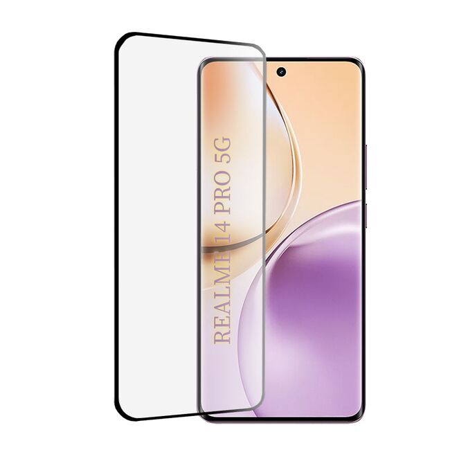 Folie sticla pentru  Realme 14 Pro 5G 111d Full Cover / Full Glue tempered glass - clear