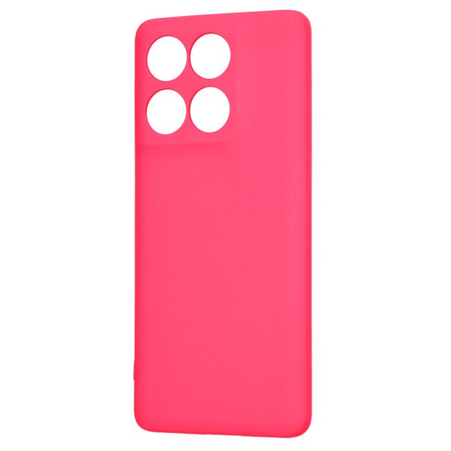 Husa pentru  Motorola Edge 60 Fusion Liquid Silicone, subțire, captusita cu microfibra, anti amprentă, protectie cameră foto, Fucsia