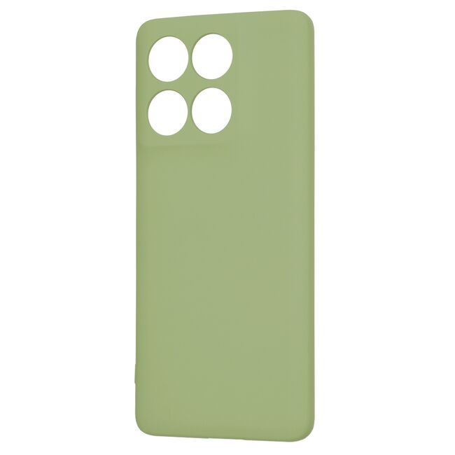Husa pentru  Motorola Edge 60 Fusion Liquid Silicone, subțire, captusita cu microfibra, anti amprentă, protectie cameră foto, Verde