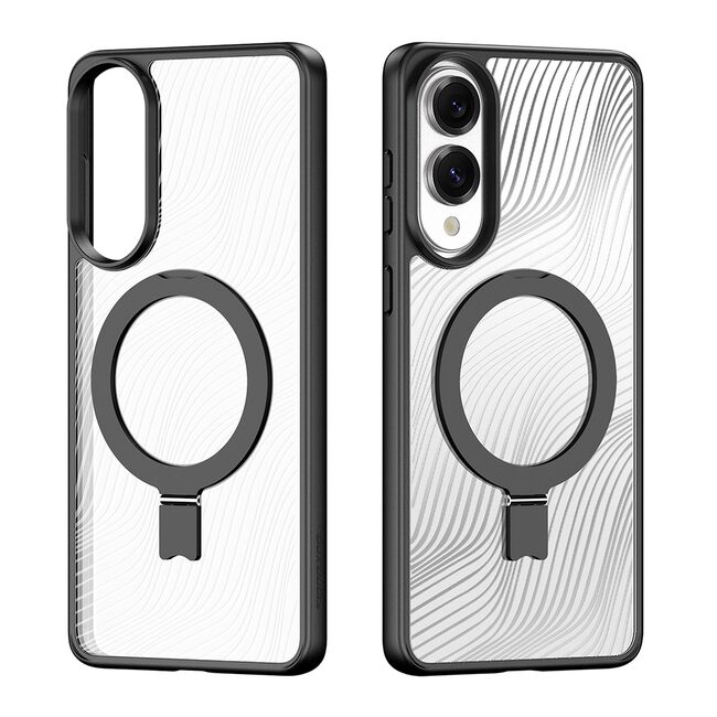Husa pentru  Samsung Galaxy S25 Edge compatibila MagSafe, Flowing Lines Comfort Grip - transparent