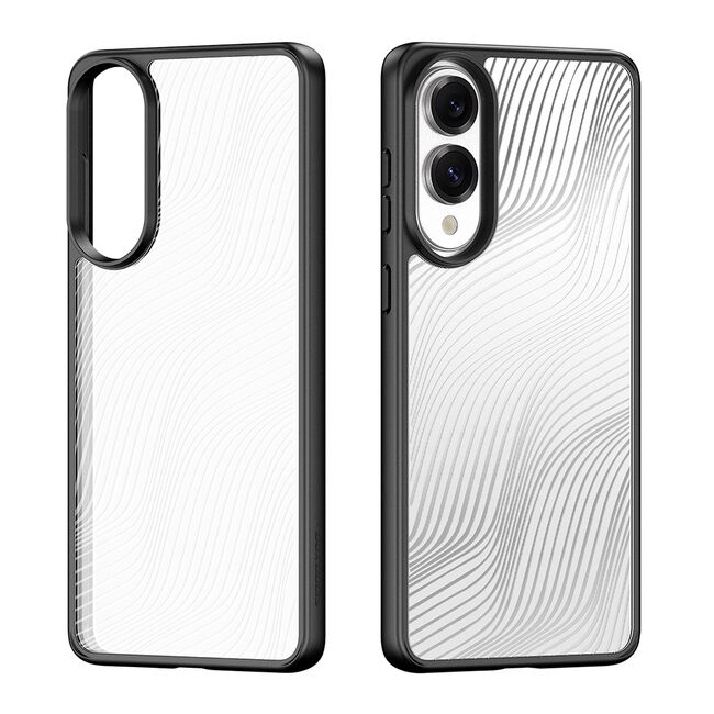 Husa pentru  Samsung Galaxy S25 Edge Flowing Lines Comfort Grip - transparent