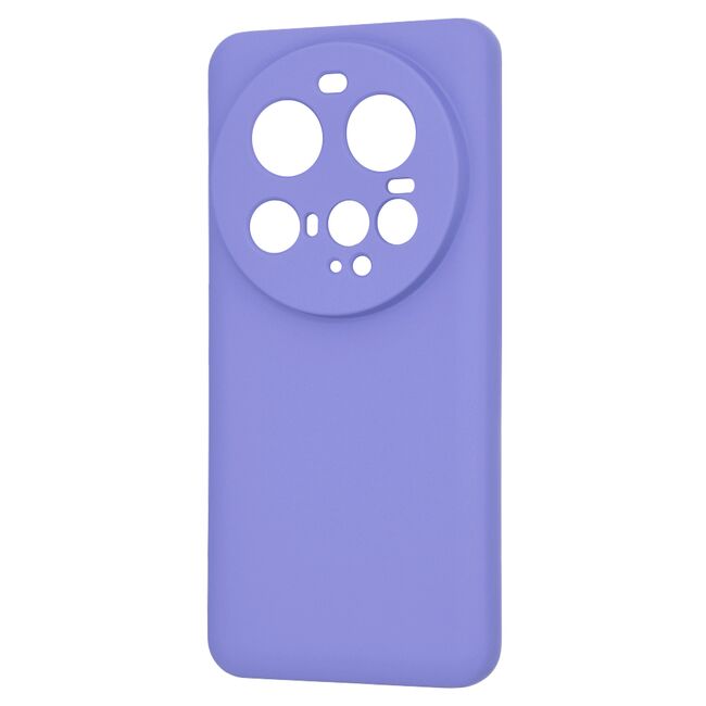 Husa pentru  Xiaomi 15 Ultra Liquid Silicone, subțire, captusita cu microfibra, anti amprentă, protectie cameră foto, Lavanda