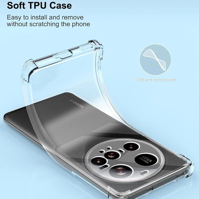 Husa pentru  Xiaomi 15 Ultra Slim Anti-Shock 1.5mm reinforced 4 corners, Transparent