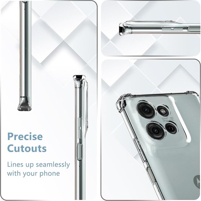 Husa pentru Moto G75 Slim Anti-Shock 1.5mm reinforced 4 corners, Transparent