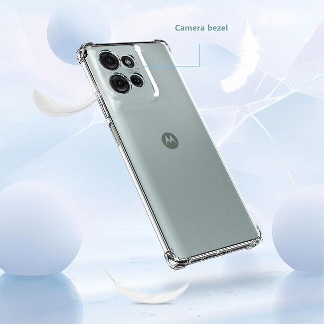 Husa pentru Moto G75 Slim Anti-Shock 1.5mm reinforced 4 corners, Transparent