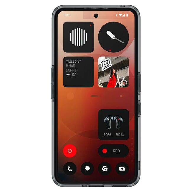 Husa premium pentru  Nothing Phone (3a) Spigen - Ultra Hybrid - Alb