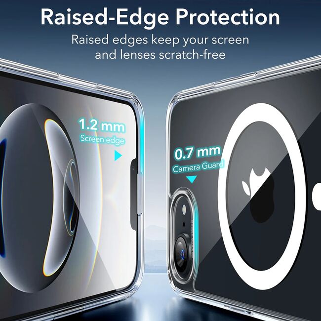 Husa premium pentru  iPhone 16e compatibila MagSafe ESR - Classic Hybrid HaloLock - Transparent