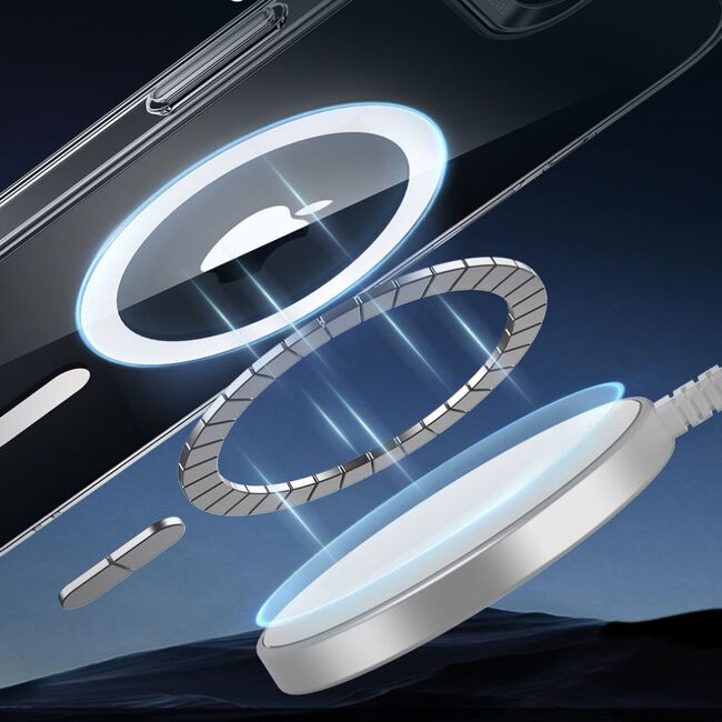 Husa premium pentru  iPhone 16e compatibila MagSafe ESR - Classic Hybrid HaloLock - Transparent