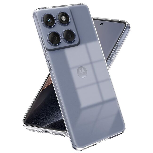 Husa pentru  Motorola Edge 60 Fusion, Anti-Shock 1.5mm, cu protectie lentile, Clear