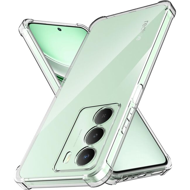 Husa pentru  Realme 14x Slim Anti-Shock 1.5mm reinforced 4 corners, Transparent