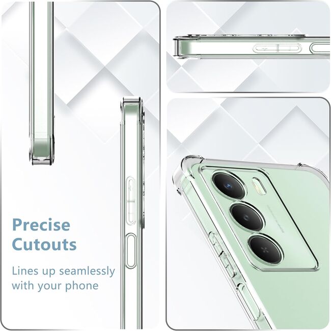 Husa pentru  Realme 14x Slim Anti-Shock 1.5mm reinforced 4 corners, Transparent
