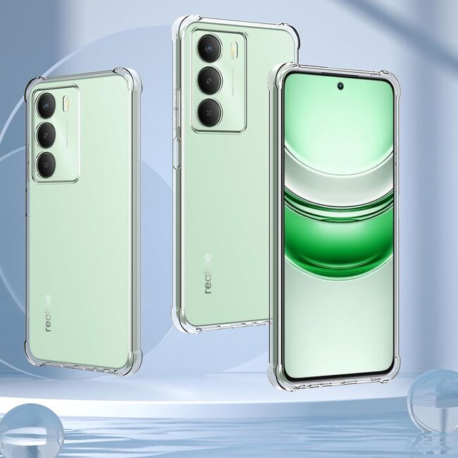 Husa pentru  Realme 14x Slim Anti-Shock 1.5mm reinforced 4 corners, Transparent