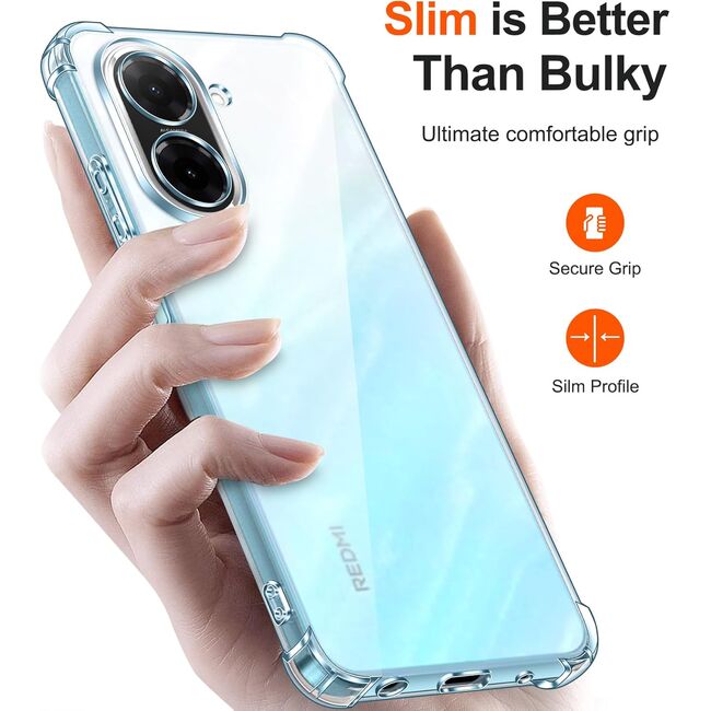 Husa pentru  Xiaomi Redmi A5 4G Slim Anti-Shock 1.5mm reinforced 4 corners, Transparent