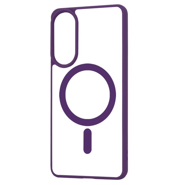 Huse pentru  Samsung Galaxy S25 Edge cu MagSafe Crystal Clear Back Series - Mov