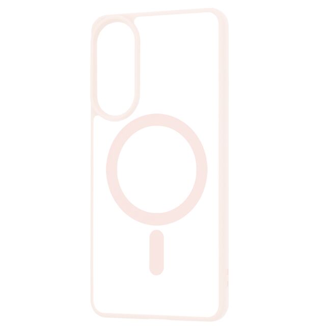Huse pentru  Samsung Galaxy S25 Edge cu MagSafe Crystal Clear Back Series - Roz