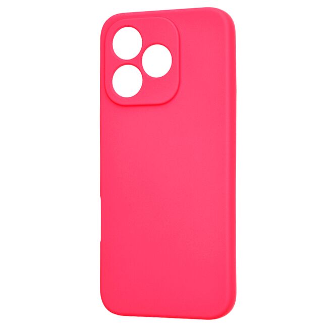 Husa pentru  Honor 400 Lite Liquid Silicone, subțire, captusita cu microfibra, anti amprentă, protectie cameră foto, Fucsia