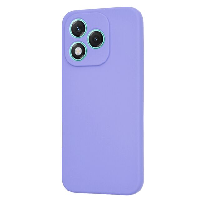 Husa pentru  Honor 400 Lite Liquid Silicone, subțire, captusita cu microfibra, anti amprentă, protectie cameră foto, Lavanda