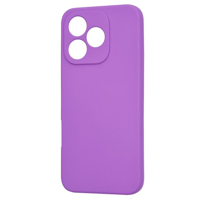 Husa pentru  Honor 400 Lite Liquid Silicone, subțire, captusita cu microfibra, anti amprentă, protectie cameră foto, Mov